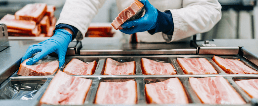 Meat processing plant.